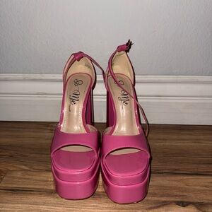Pink Platform Sandals